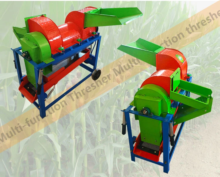 Diesel Engine Corn Thresher Millet Threshing Maize Huller Machine