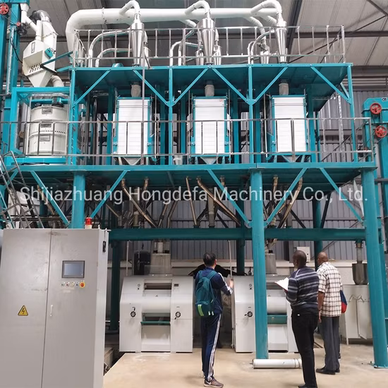 Moinho de farinha de milho padrão europeu de 50 toneladas por dia